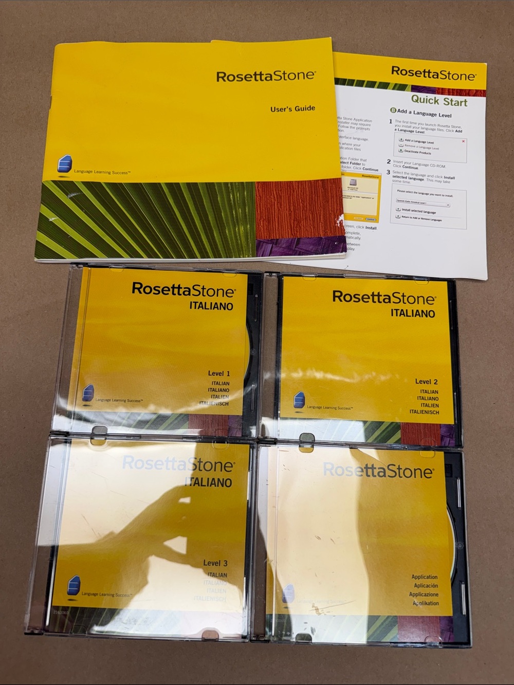 Rosetta Stone Italiano CD Course Set - Yellow